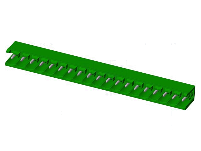 Connector: ontkoppelbare terminal strip; contact; mannelijk Connector: ontkoppelbare terminal strip; contact; mannelijk